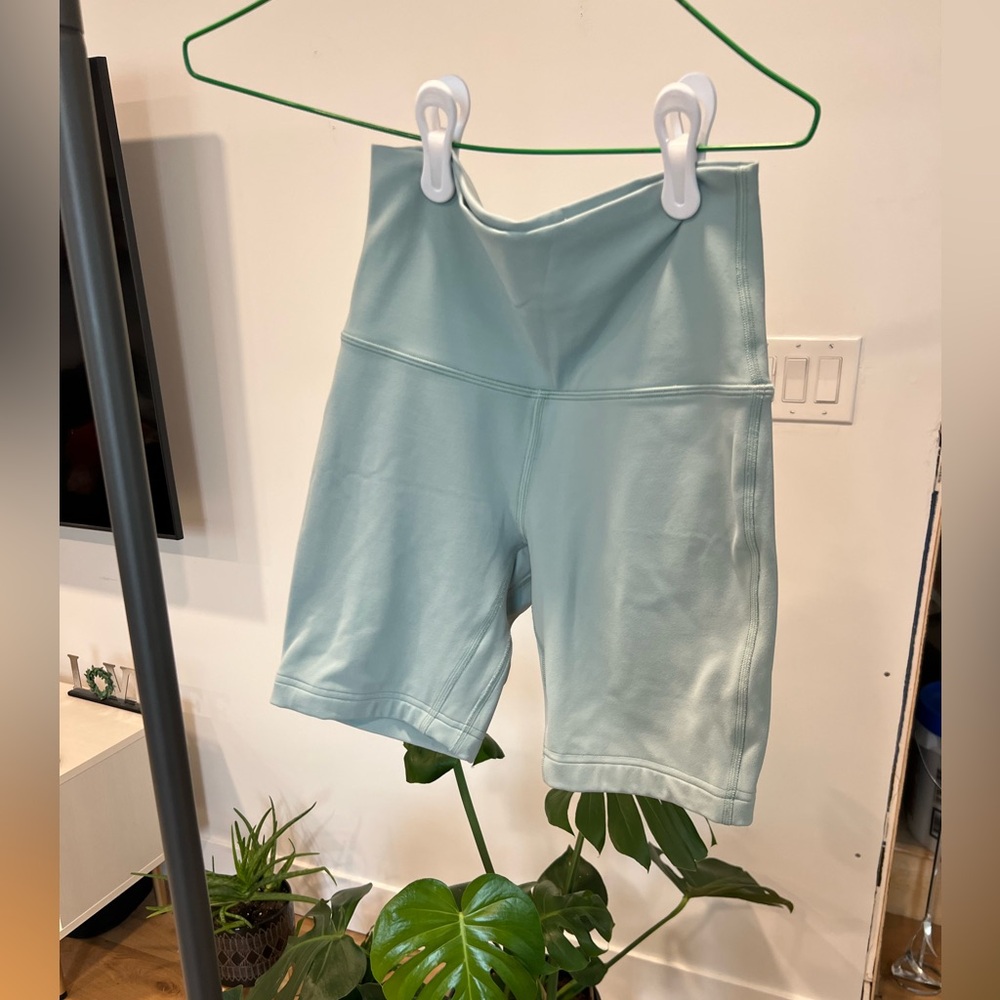 lululemon athletica Light Blue Bike Shorts